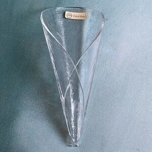 Glasi Hergiswil Roberto Niederer Glass Cornet Vase